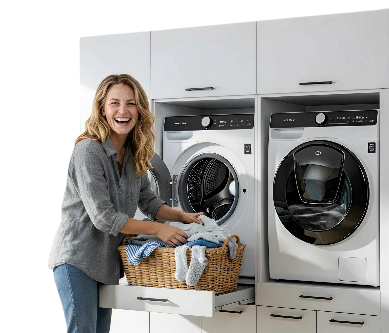 Create a clean and organized laundry space