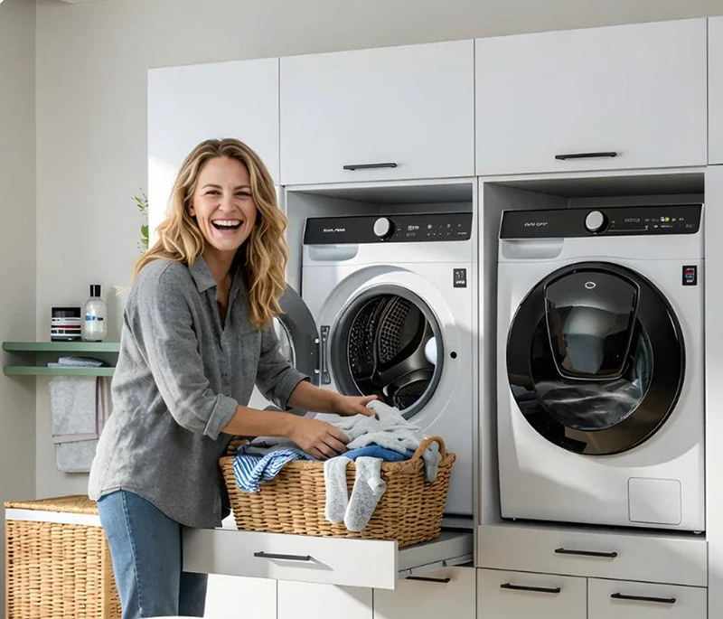Create a clean and organized laundry space