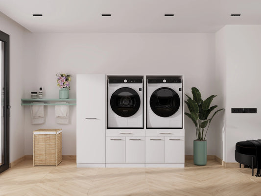Wasmachine en droger op dezelfde afvoer: zo doe je dat