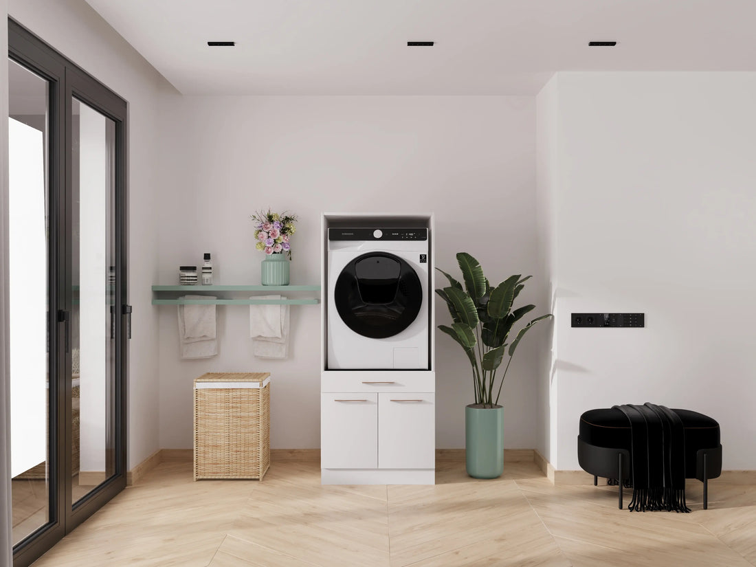 Ondiepe wasmachine: welke kast heb je nodig?