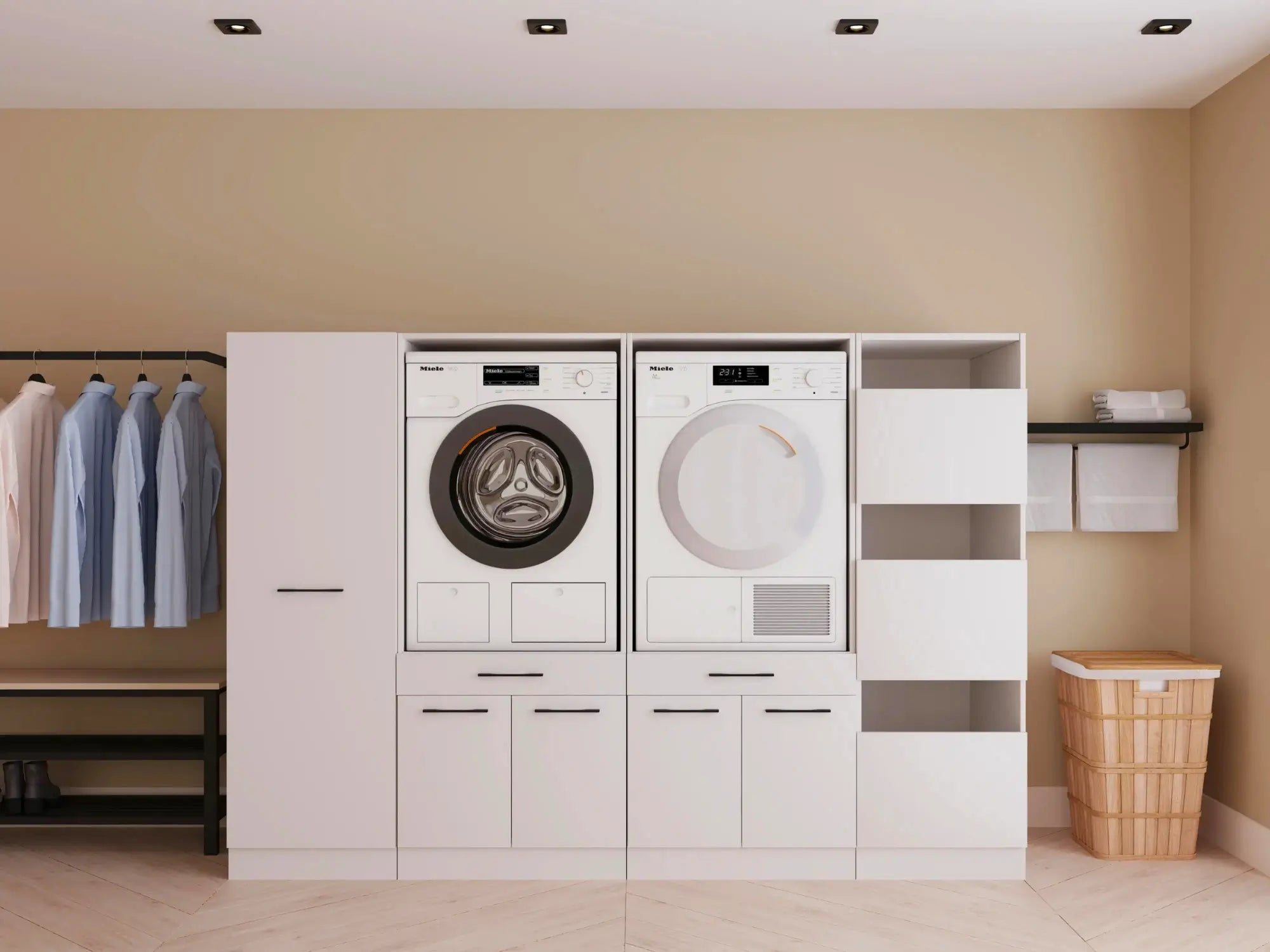 Wasdroom wasmachine kast dubbel 7.0