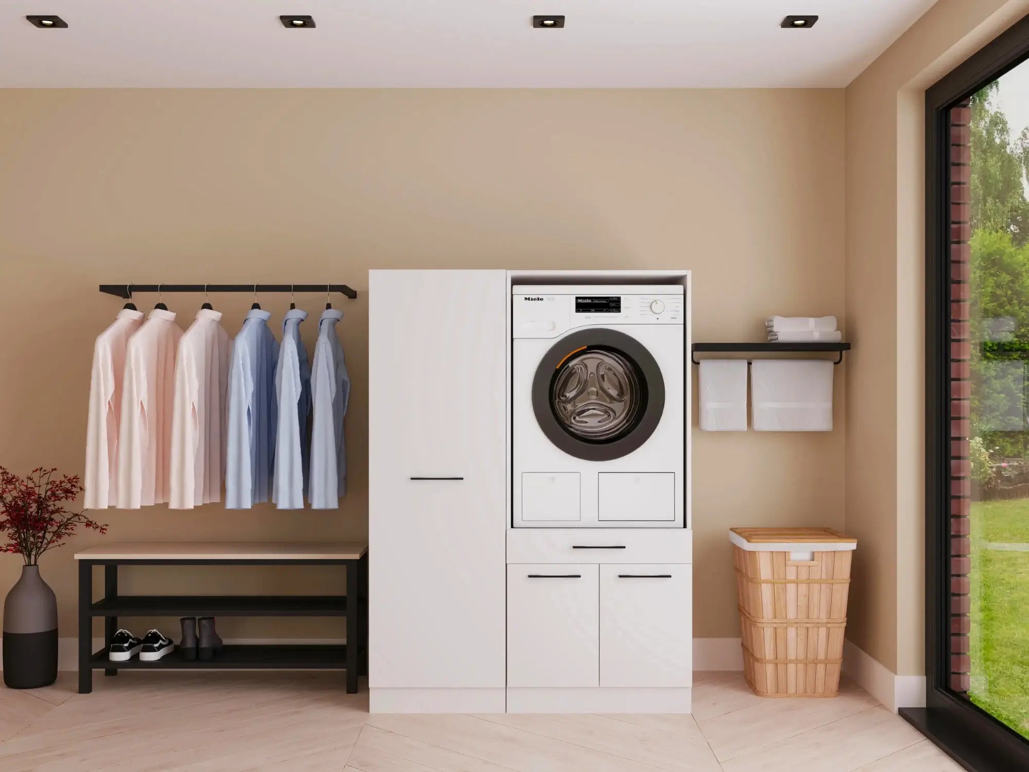 Wasdroom wasmachine kast enkel 1.0