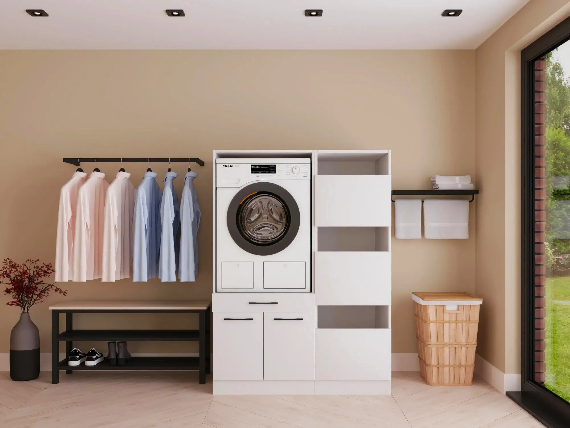 Wasdroom wasmachine kast enkel 2.0