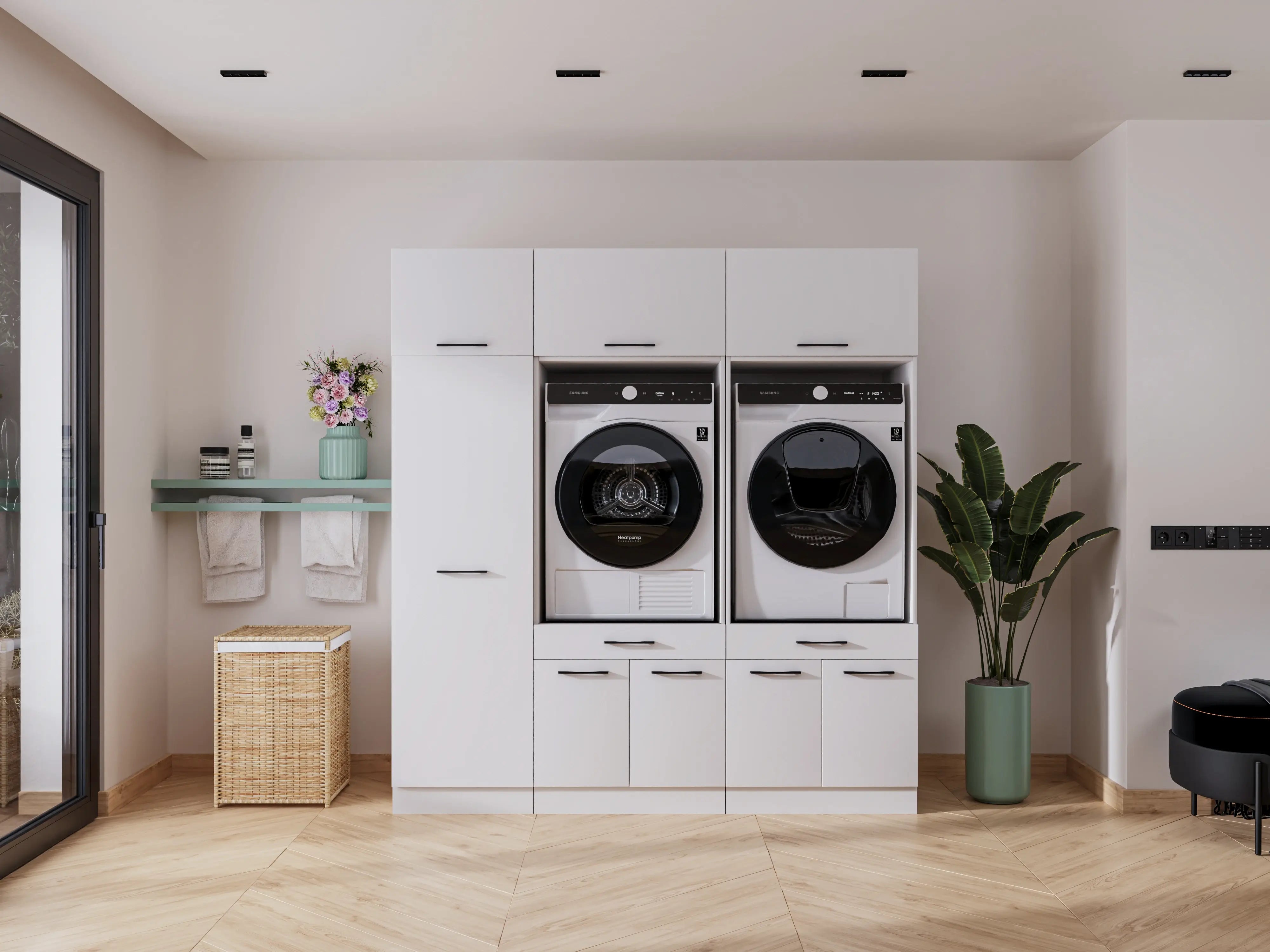 Wasdroom wasmachine kast dubbel 4.0