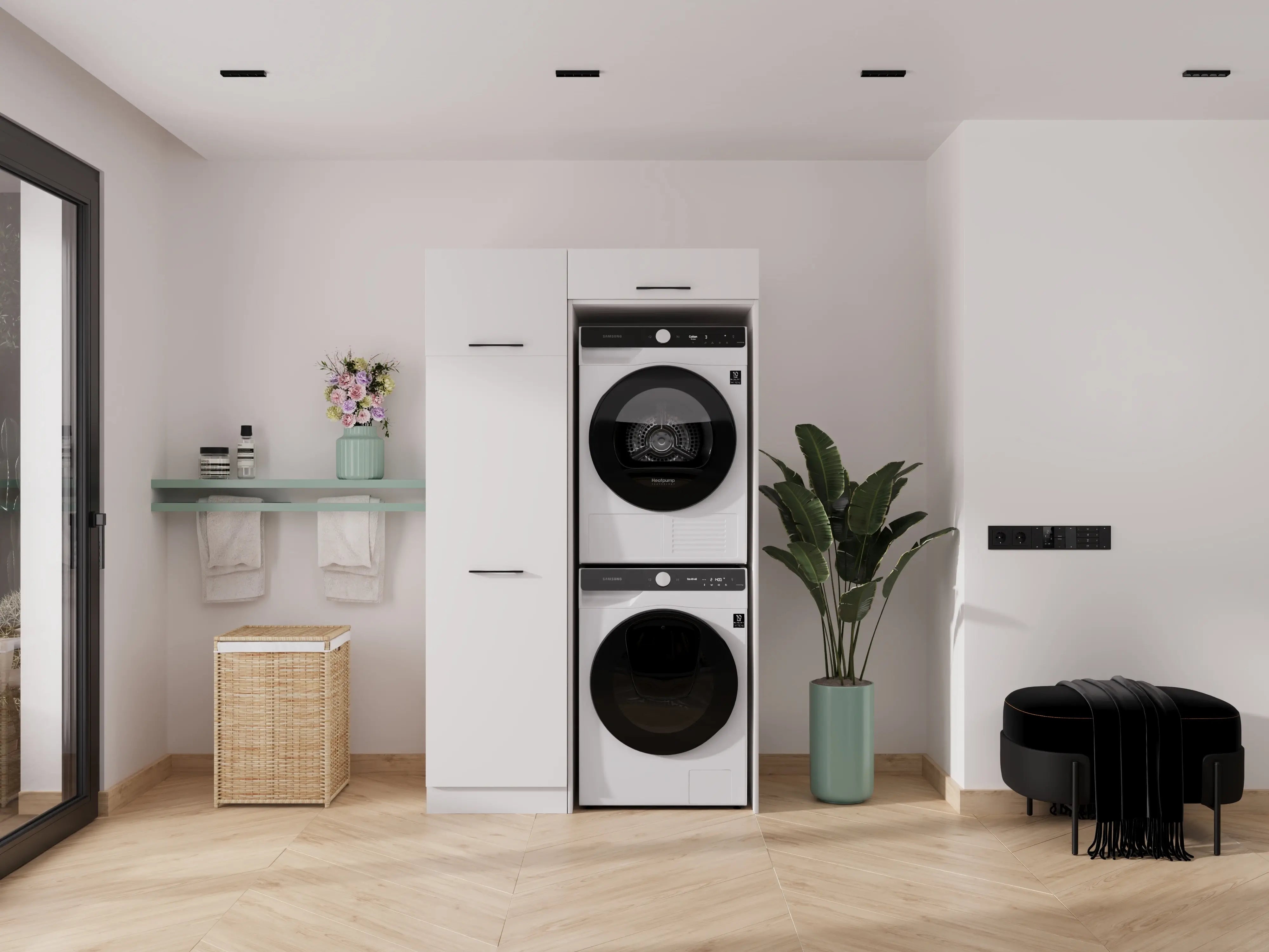 Wasdroom wasmachine kast stapel 1.0