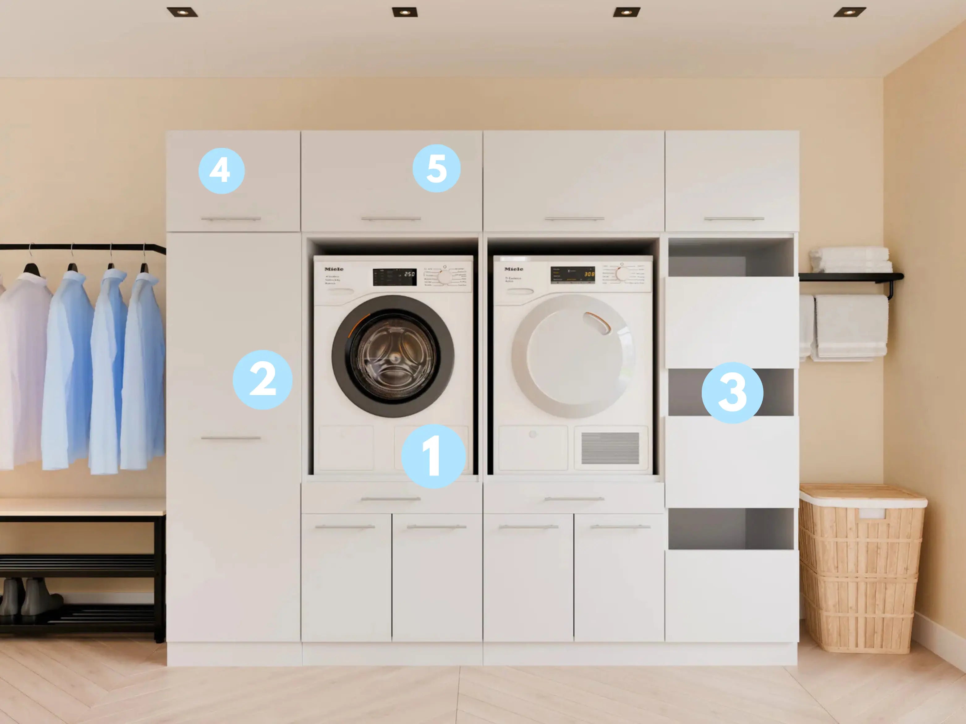 Handleiding vooraanzicht wasmachinekast dubbel 8.0