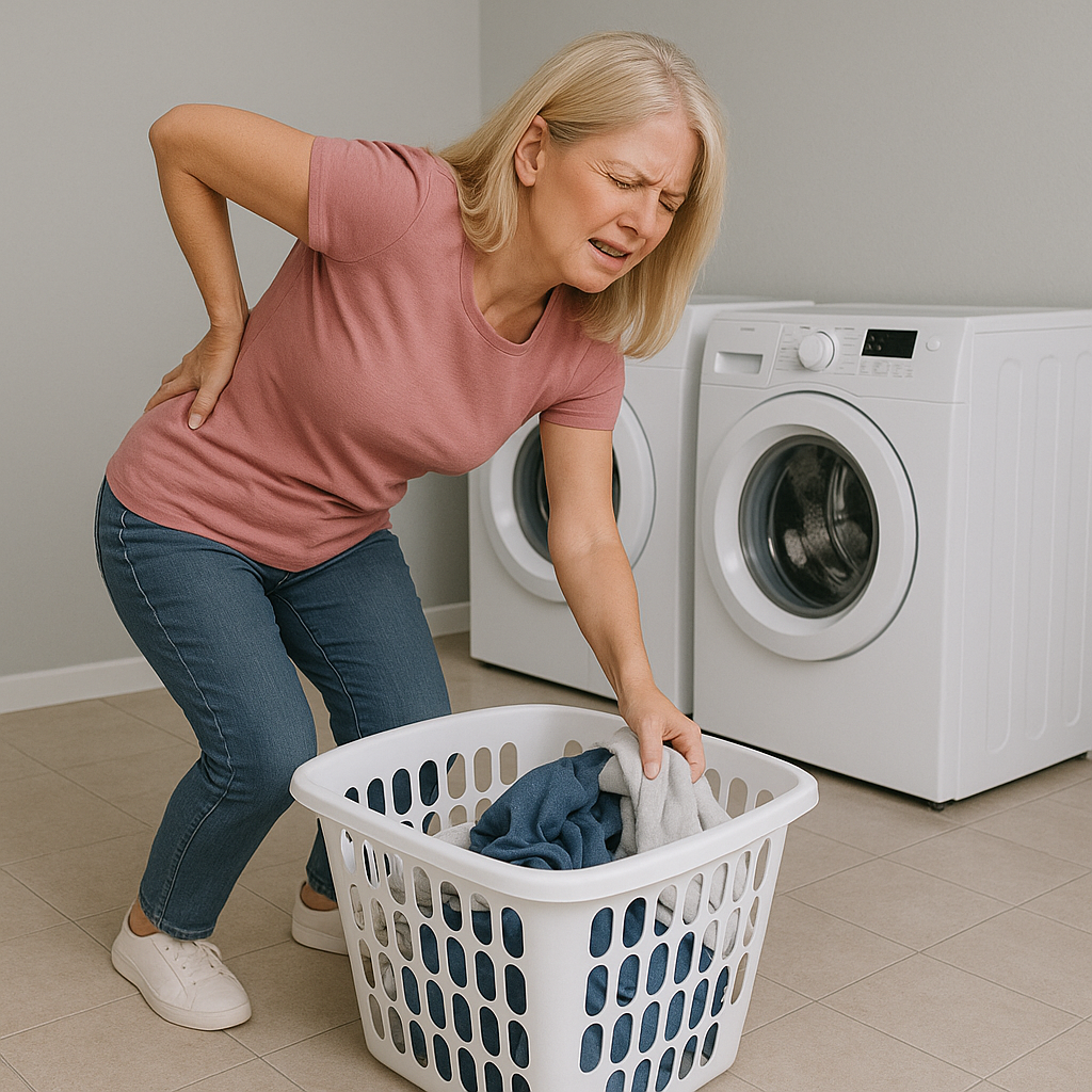 Rugpijn voorkomen door Wasdroom Wasmachine kast